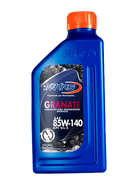 Envase de KRS Granate 85W-140 GL-5